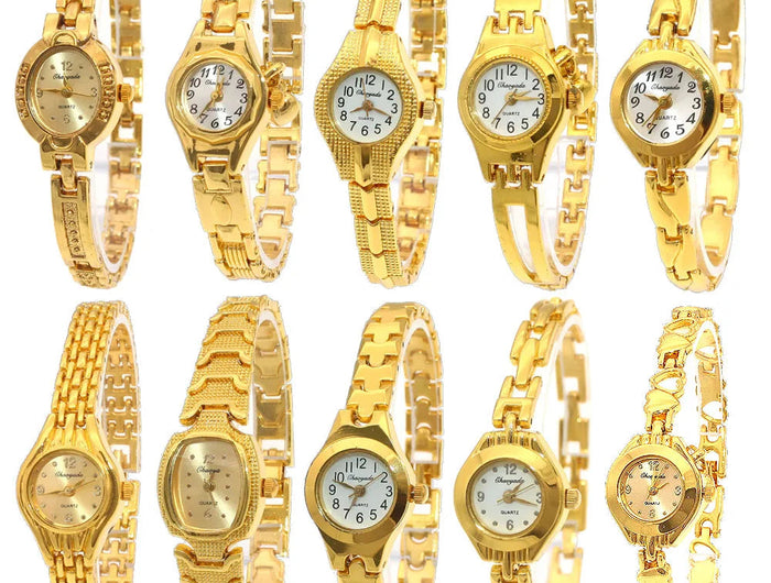Orologio da polso da donna carino Mujer Relojes dorati Orologio al quarzo con quadrante piccolo Orologio da polso popolare Ora orologi eleganti da donna femminili platinumshop