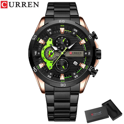 CURREN orologio da uomo orologi da uomo al quarzo sportivi di lusso delle migliori marche orologio da polso cronografo impermeabile in acciaio pieno da uomo Relogio Masculino platinumshop