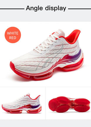 Scarpe da corsa da uomo ONEMIX rimbalzo ammortizzante scarpe sportive da corsa all'aperto traspiranti scarpe da ginnastica da uomo con aumento dell'altezza 6-7cm PlatiNum