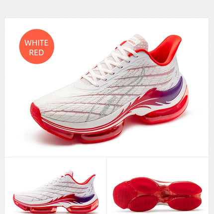 Scarpe da corsa da uomo ONEMIX rimbalzo ammortizzante scarpe sportive da corsa all'aperto traspiranti scarpe da ginnastica da uomo con aumento dell'altezza 6-7cm PlatiNum
