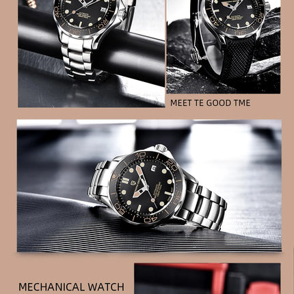 PAGANI DESIGN Orologi da uomo Orologio automatico di lusso retrò da uomo Orologio da polso meccanico giapponese da uomo Orologio impermeabile in acciaio inossidabile
