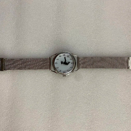 FEB 30TH Walking Men Design orologio Unisex da uomo dal Design creativo 3ATM cinturino in acciaio inossidabile resistente all'acqua platinumshop