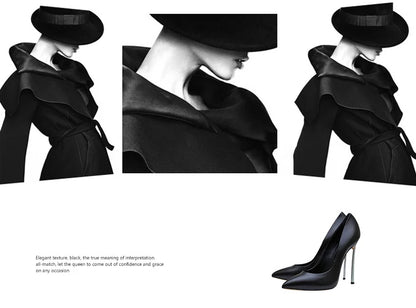 【Measure your feet length before order】Luxury Designer Women Pumps Stiletto High Heel Sexy Fetish Party Zapatos De Tacon C-PU-1