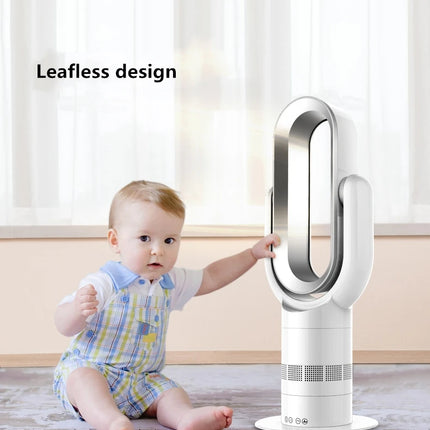 Ventilatore Freddo e Caldo con Telecomando, Senza Pale, 220V, Ultra-silenzioso, Purificatore d'Aria, Alta Qualità, Programmabile 1-9 Ore