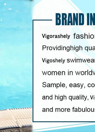 Vigorashely 2026 Set Tankini Vintage Solido da Donna con Spalline a Volant, Costume da Bagno Due Pezzi Senza Schienale a Vita Alta platinumshop