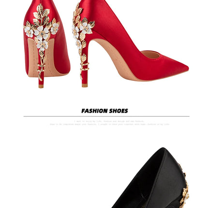Moda mujer tacones altos bajos de aguja boda/fiesta zapatos de salón de señora primavera/otoño calzado femenino clásico calzado de mujer