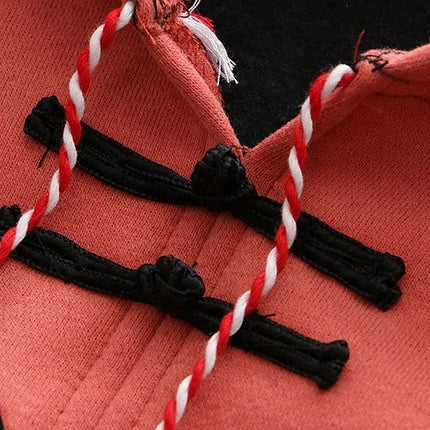 Neploe Women Hoodies Fleece Thick Cute Fox Embroidery Winter Autumn Women Pullovers Jumpers Japanese 2025 New Hooded Coat 56439