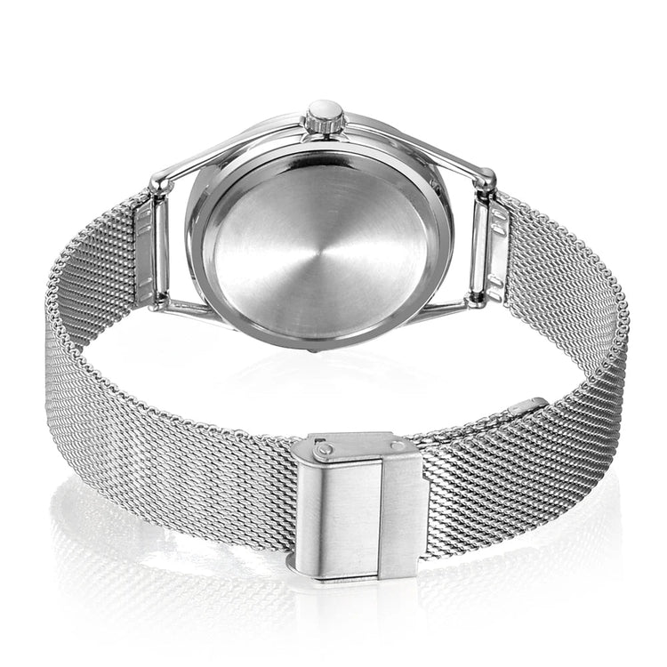 FEB 30TH Walking Men Design orologio Unisex da uomo dal Design creativo 3ATM cinturino in acciaio inossidabile resistente all'acqua platinumshop