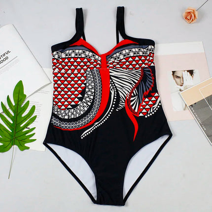 Costume da bagno bikini sexy Costumi da bagno Donna 2025 Costume intero Push Up Nuoto per abbigliamento da spiaggia Monokini Costumi da bagno taglie forti 2XL platinumshop