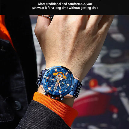 CURREN orologio da uomo orologi da uomo al quarzo sportivi di lusso delle migliori marche orologio da polso cronografo impermeabile in acciaio pieno da uomo Relogio Masculino platinumshop