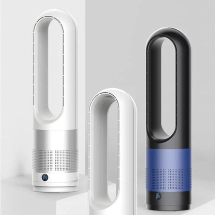 110V / 220V 18 pollici Mini ventilatore elettrico senza foglie per uso domestico funzione di temporizzazione del telecomando, ventilatore da pavimento muslimexayp