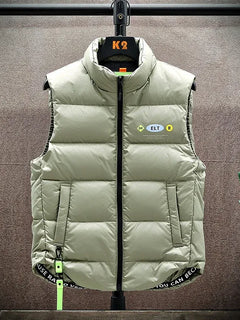 Men Vest New Autumn Winter Jacket Hooded Down Warm Sleeveless Waistcoat  6XL Padded Overcoats Veste Gilet Y612