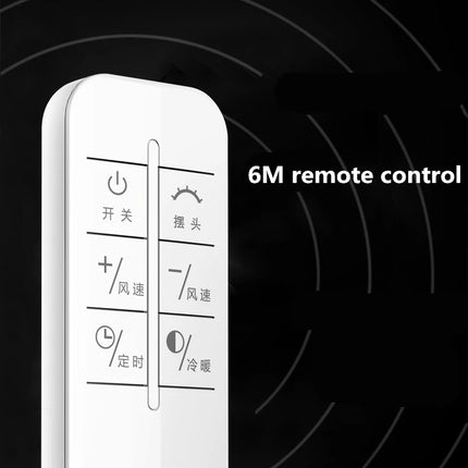 Ventilatore Freddo e Caldo con Telecomando, Senza Pale, 220V, Ultra-silenzioso, Purificatore d'Aria, Alta Qualità, Programmabile 1-9 Ore
