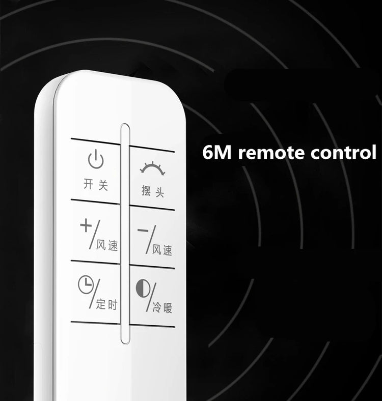 Ventilatore Freddo e Caldo con Telecomando, Senza Pale, 220V, Ultra-silenzioso, Purificatore d'Aria, Alta Qualità, Programmabile 1-9 Ore