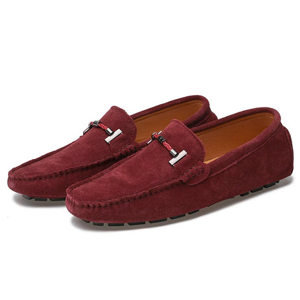 Nuovi uomini scarpe casual moda pelle scamosciata morbida mocassini da uomo mocassini per il tempo libero slip on scarpe da guida da uomo scarpe pigre fatte a mano appartamenti comodi