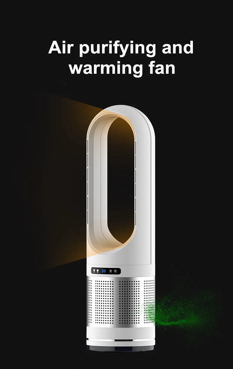 Ventilatore da 46 pollici Ventilatore da pavimento intelligente con vento caldo e freddo Ventilatore da pavimento per la casa Ventilatore di raffreddamento con circolatore d'aria con telecomando silenzioso