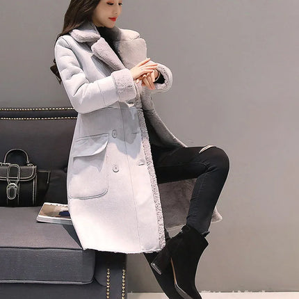 Winter Fashion New High Quality Rabbit Fur Coat Velvet Fur Coat Long Fur Coat Female Loose Thick Warm Mink Fur Teddy Coat