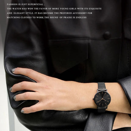 HANNAH MARTIN Movimento al quarzo giapponese in acciaio inossidabile di qualità del marchio Orologio Dropshipping da donna impermeabile da 36 mm in oro rosa completo platinumshop
