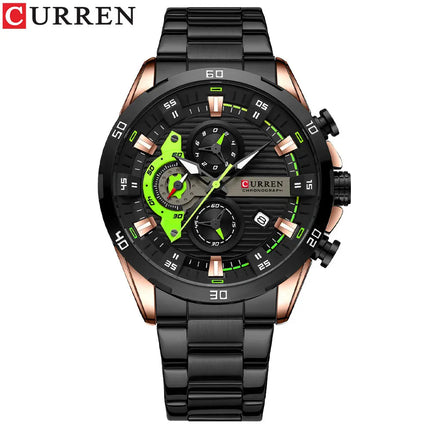 CURREN orologio da uomo orologi da uomo al quarzo sportivi di lusso delle migliori marche orologio da polso cronografo impermeabile in acciaio pieno da uomo Relogio Masculino platinumshop