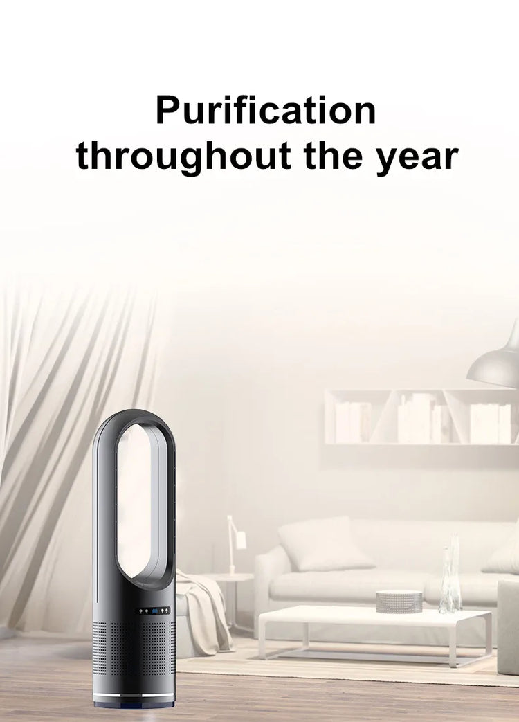 Ventilatore da 46 pollici Ventilatore da pavimento intelligente con vento caldo e freddo Ventilatore da pavimento per la casa Ventilatore di raffreddamento con circolatore d'aria con telecomando silenzioso