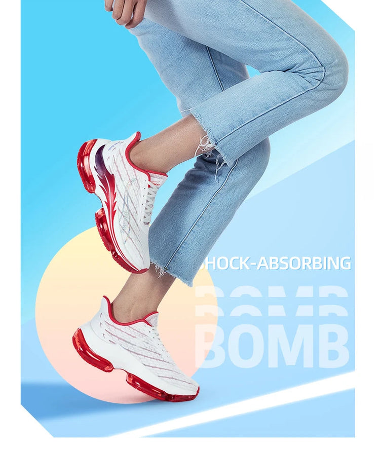 Scarpe da corsa da uomo ONEMIX rimbalzo ammortizzante scarpe sportive da corsa all'aperto traspiranti scarpe da ginnastica da uomo con aumento dell'altezza 6-7cm PlatiNum
