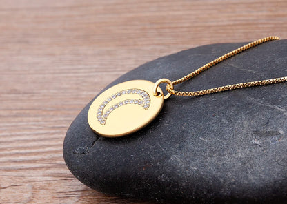 Nidin moda di lusso con zirconi cubici ciondolo a forma di cuore da donna placcato in oro collana a catena di alta qualità regalo per feste di gioielli scintillanti