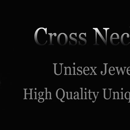 Cazador Collana con ciondolo croce religiosa alla moda di Gesù Collane a catena in acciaio inossidabile color oro per regalo di gioielli cavi unisex PlatiNum