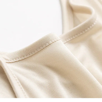 Sexy Natural Mulberry Silk Knitted Lace Camisole Bell Dress Bottom Women's Fashion Nightgown