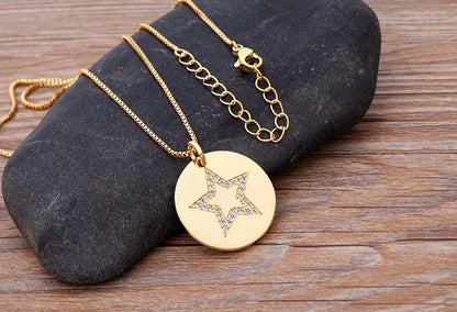 Nidin moda di lusso con zirconi cubici ciondolo a forma di cuore da donna placcato in oro collana a catena di alta qualità regalo per feste di gioielli scintillanti