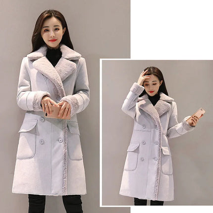 Winter Fashion New High Quality Rabbit Fur Coat Velvet Fur Coat Long Fur Coat Female Loose Thick Warm Mink Fur Teddy Coat