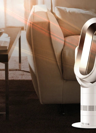 Ventilatore Freddo e Caldo con Telecomando, Senza Pale, 220V, Ultra-silenzioso, Purificatore d'Aria, Alta Qualità, Programmabile 1-9 Ore