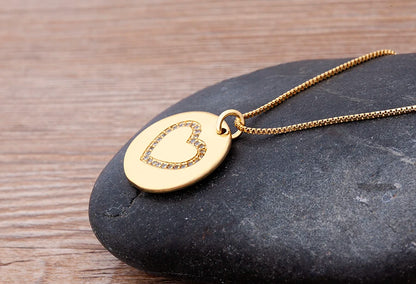 Nidin moda di lusso con zirconi cubici ciondolo a forma di cuore da donna placcato in oro collana a catena di alta qualità regalo per feste di gioielli scintillanti