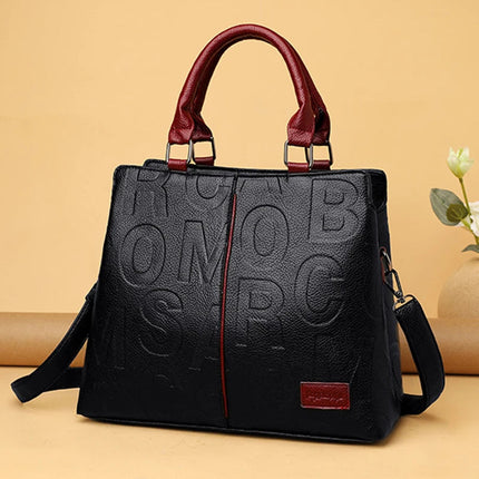PU Leather Casual Crossbody Bags for Women Ladies Luxury Designer Tote Handbag Female Large Capacity Travel Shoulder Bag Sac PlatiNum