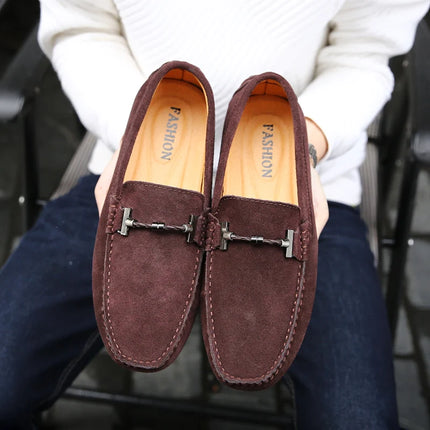 Nuovi uomini scarpe casual moda pelle scamosciata morbida mocassini da uomo mocassini per il tempo libero slip on scarpe da guida da uomo scarpe pigre fatte a mano appartamenti comodi