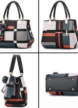 Elegant Designer Handbags Women Bags Messenger PU Leather Crossbody Bags Hairball tassen Girls Shoulder Bag Top-hand Tote Bag PlatiNum