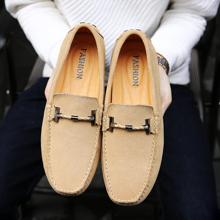 Nuovi uomini scarpe casual moda pelle scamosciata morbida mocassini da uomo mocassini per il tempo libero slip on scarpe da guida da uomo scarpe pigre fatte a mano appartamenti comodi