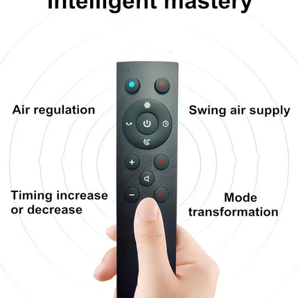 Ventilatore da 46 pollici Ventilatore da pavimento intelligente con vento caldo e freddo Ventilatore da pavimento per la casa Ventilatore di raffreddamento con circolatore d'aria con telecomando silenzioso
