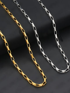 1Pc In Acciaio Inox Larghezza 1.5/2/2.5/3/4mm Scatola Lunga Collana A Catena Per Gli Uomini Donne Ri