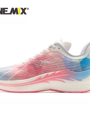 ONEMIX Scarpe da corsa da uomo per uomo Scarpe da passeggio per atletica leggera in mesh traspirante Scarpe da ginnastica da donna leggere rosse Scarpe da ginnastica sportive da uomo PlatiNum