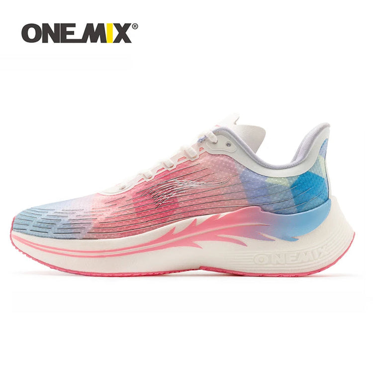 ONEMIX Scarpe da corsa da uomo per uomo Scarpe da passeggio per atletica leggera in mesh traspirante Scarpe da ginnastica da donna leggere rosse Scarpe da ginnastica sportive da uomo PlatiNum