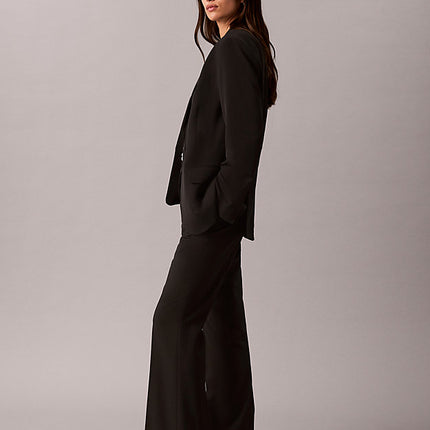 blazer classico in morbido twill black da  