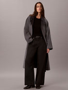 cappotto avvolgente in misto lana mélange two tone b30 medium grey and b85 gu da donne calvin klein