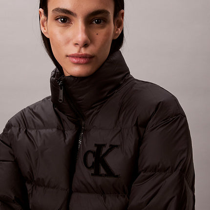piumino imbottito con monogramma black da donne calvin klein jeans