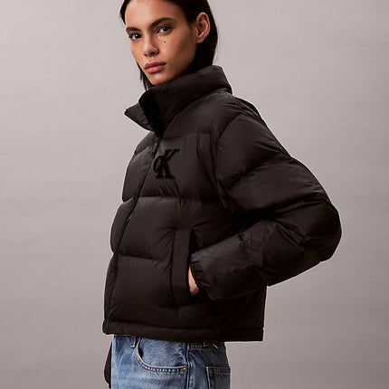 piumino imbottito con monogramma black da donne calvin klein jeans