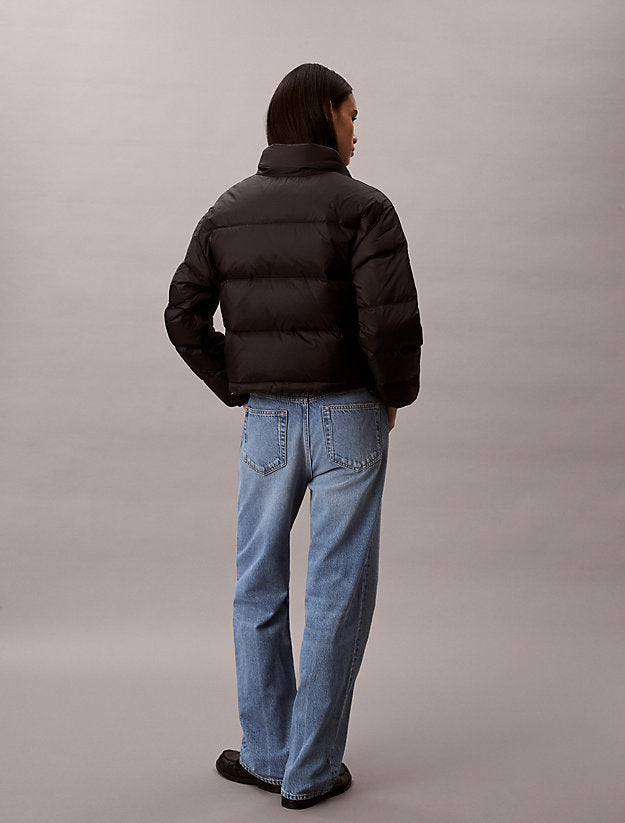 piumino imbottito con monogramma black da donne calvin klein jeans