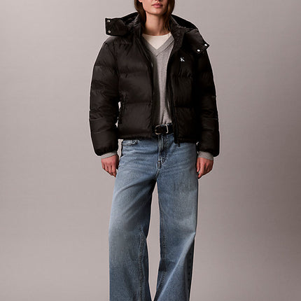 piumino corto black da donne calvin klein jeans
