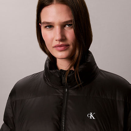 piumino corto black da donne calvin klein jeans