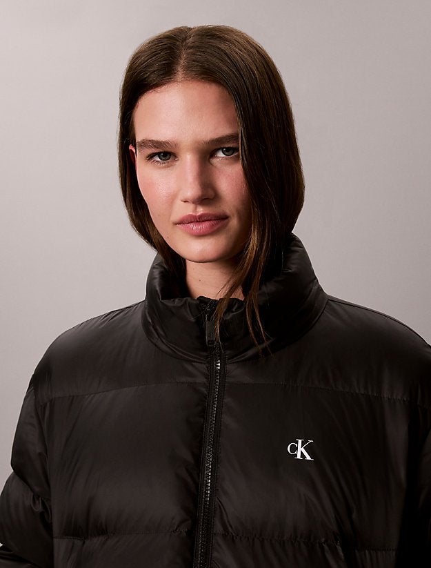 piumino corto black da donne calvin klein jeans