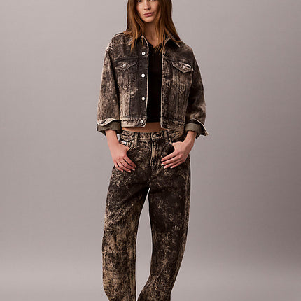 giubbotto di jeans anni '90 black tobacco da donne calvin klein jeans