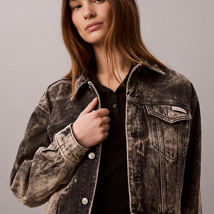 giubbotto di jeans anni '90 black tobacco da donne calvin klein jeans